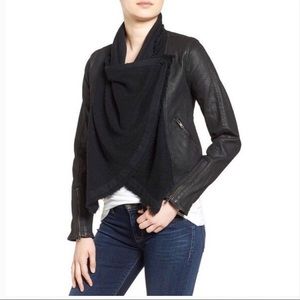 Free People Drape Front Coated Jacket